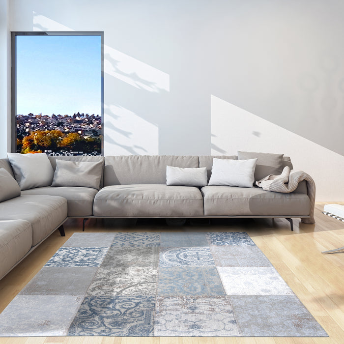 Louis de Poortere Vintage Bruges Blue 8981 Vloerkleed