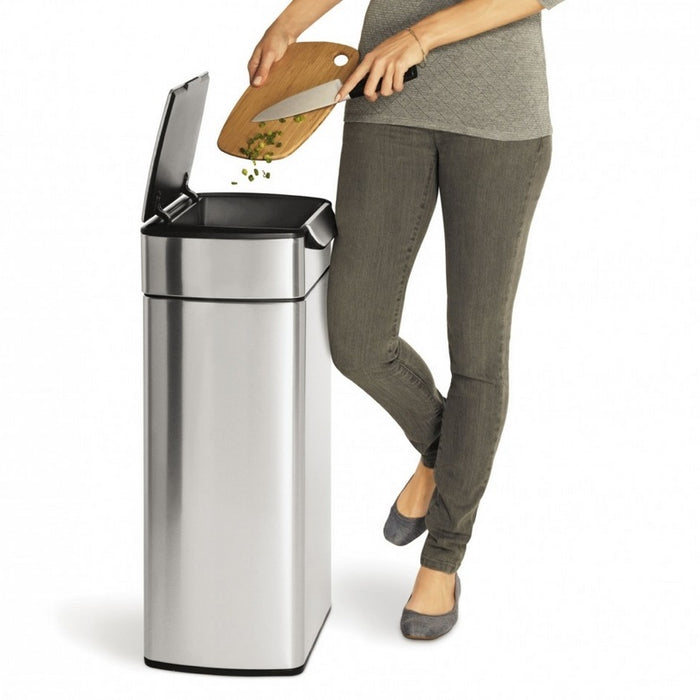 Simplehuman Rectangular Touch-Bar Can 30 Liter