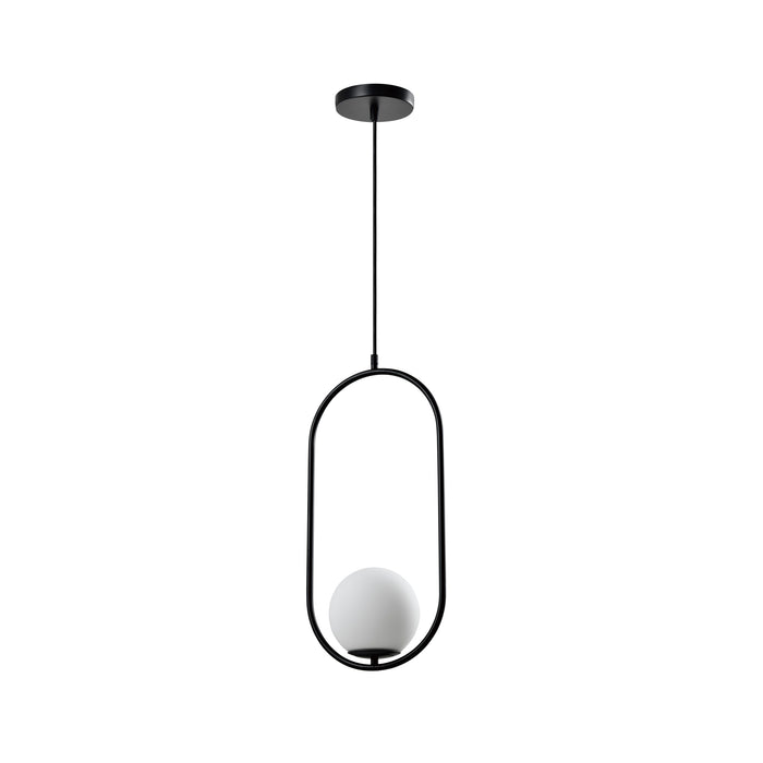QUVIO Hanglamp glas langwerpig zwart - QUV5123L-BLACK
