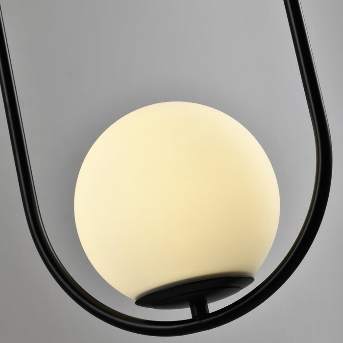 QUVIO Hanglamp glas langwerpig zwart - QUV5123L-BLACK