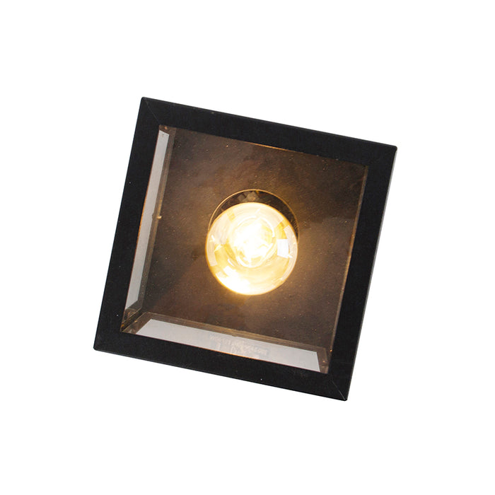 QAZQA Industriële smart buitenplafondlamp zwart incl. ST64 Wifi -