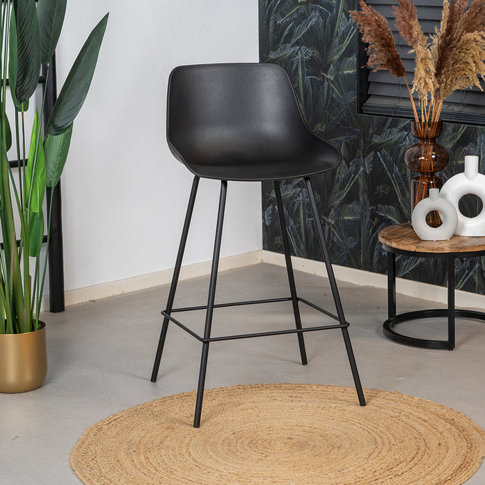 Bronx71 Scandinavische barkruk Dani zwart 65 cm