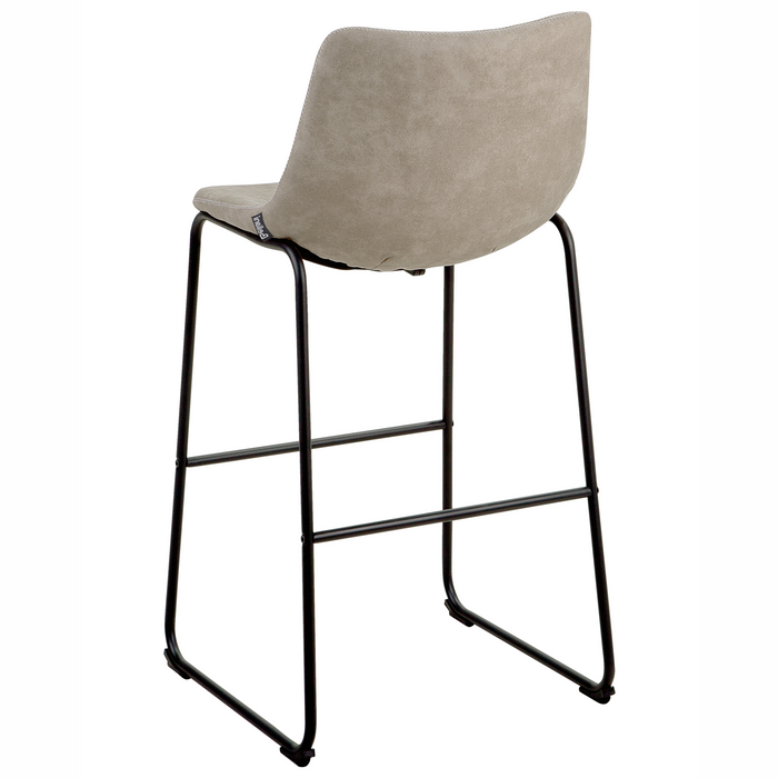 Beliani - FRANKS - Barkruk - Beige - Polyester