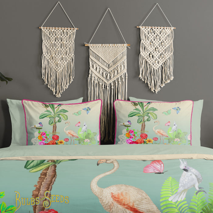 Happiness Botanica Dekbedovertrek 140 x 220 cm - Groen