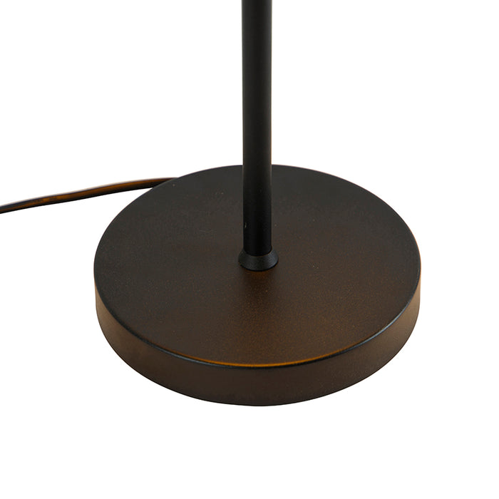 QAZQA Retro tafellamp mushroom zwart met goud - Magnax