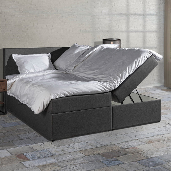 MOOS Lina Boxspring 140 x 200 cm - Antraciet