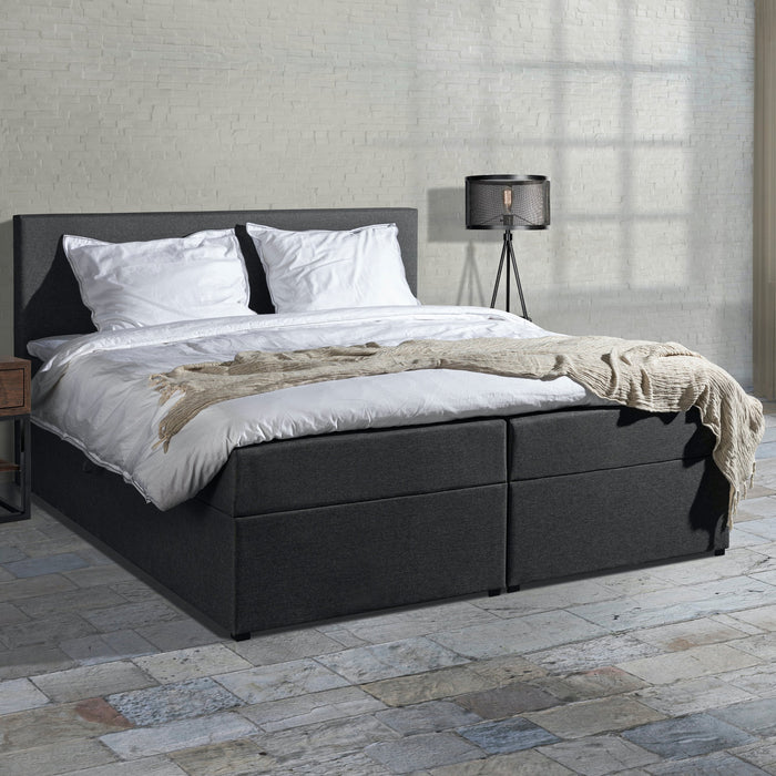 MOOS Lina Boxspring 140 x 200 cm - Antraciet