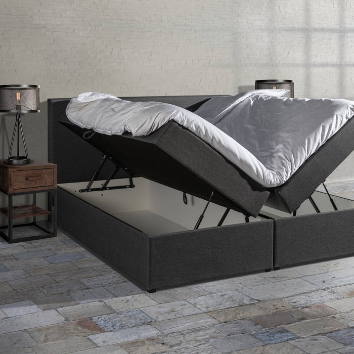 MOOS Lina Boxspring 140 x 200 cm - Antraciet