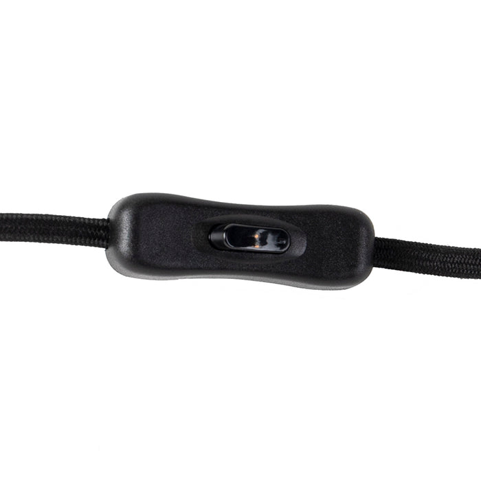 QAZQA Moderne zwarte tafellamp - Facil