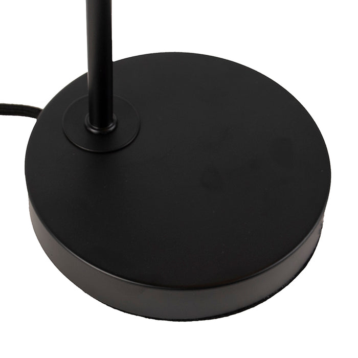 QAZQA Moderne zwarte tafellamp - Facil