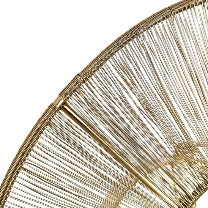 Mica Decorations Bodil Wandlamp - H18 x Ø40 cm - Metaal - Goud