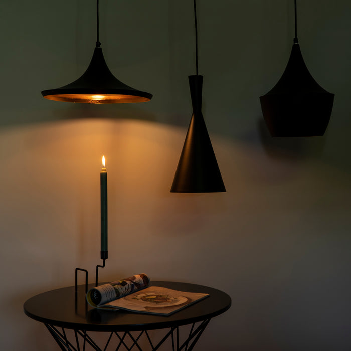 QUVIO Hanglamp rond zwart - QUV5069L-BLACK