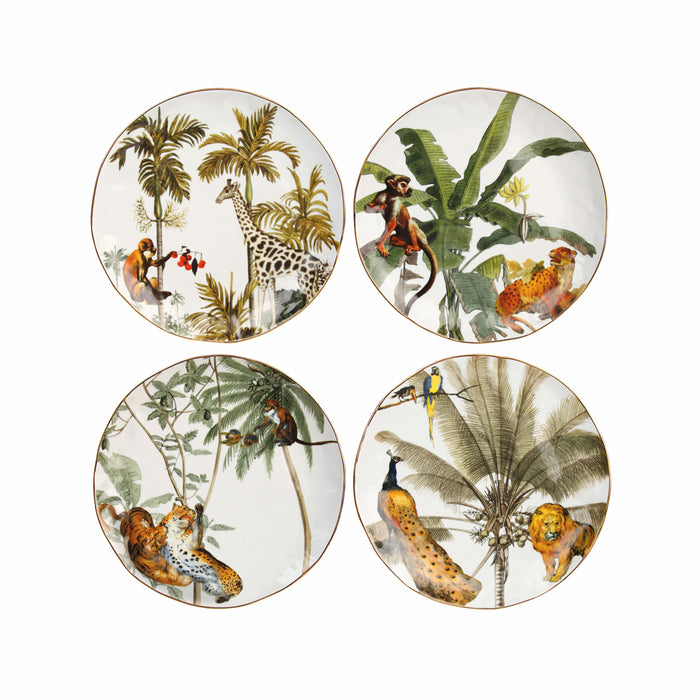&k amsterdam Jungle Ontbijtbord Ø 20,5 cm - 4 st.