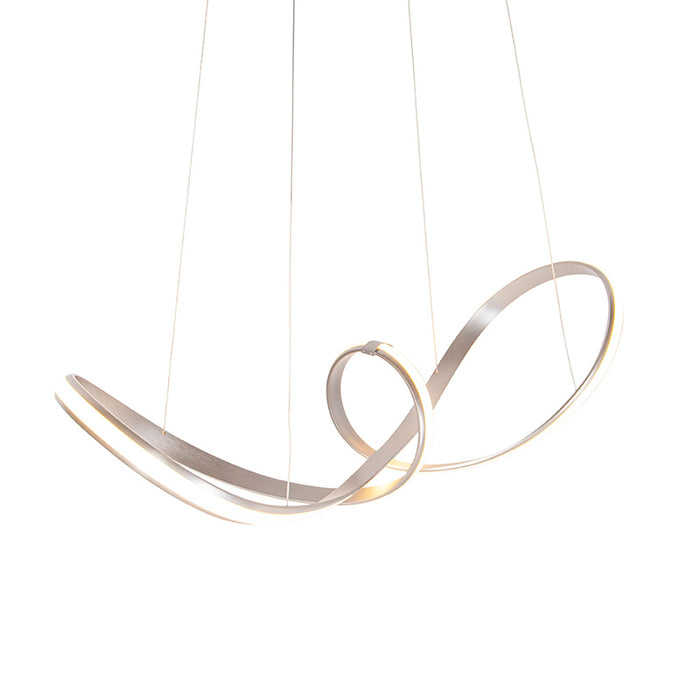 QAZQA Design hanglamp staal dimbaar incl. LED - Viola Due