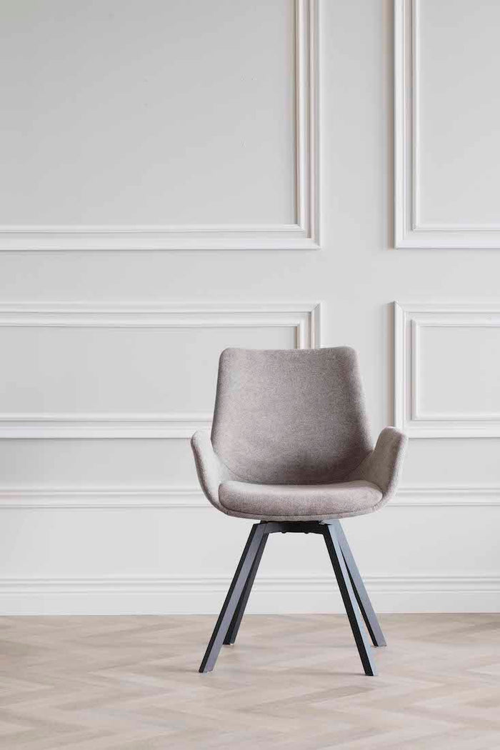 Rowico Norwell Draaibare Eetkamerstoel - Set Van 2 - Beige Stof