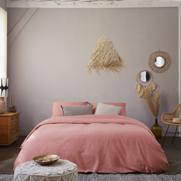 Walra Vintage Cotton Dekbedovertrek 200 x 220/240 cm - Terra