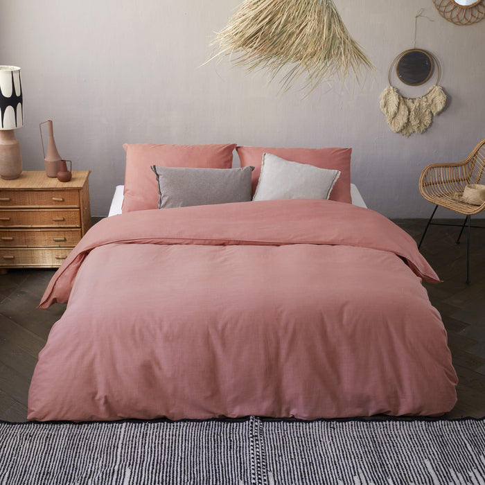 Walra Vintage Cotton Dekbedovertrek 200 x 220/240 cm - Terra