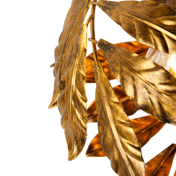 QAZQA Vintage plafondlamp antiek goud 30 cm - Linden