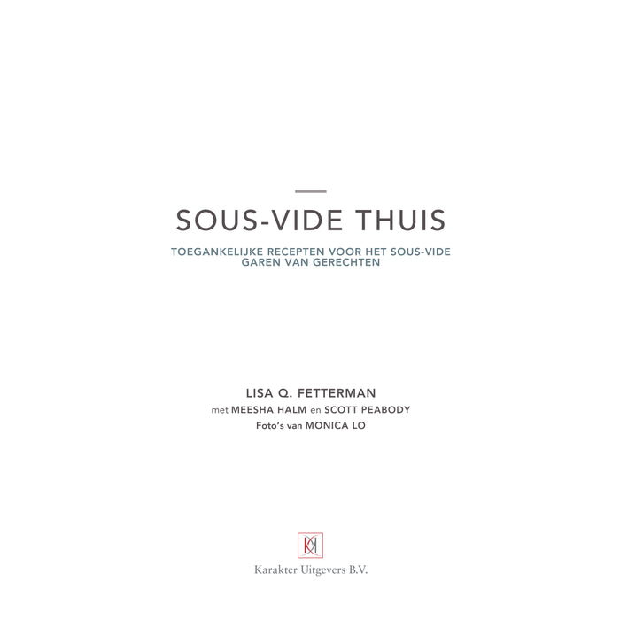 Sous Vide thuis - Lisa Q. Fetterman