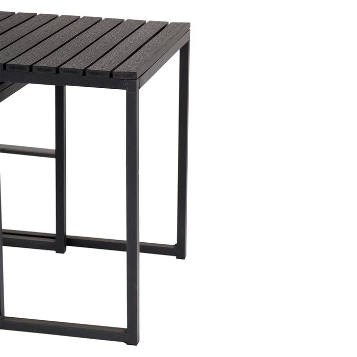 Lisomme Adam tuin bijzettafels zwart - set van 3