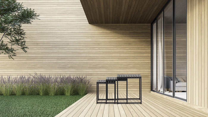 Lisomme Adam tuin bijzettafels zwart - set van 3