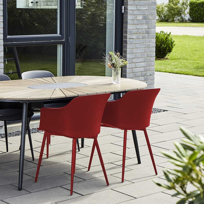 Lisomme Dian kunststof tuinstoel rood