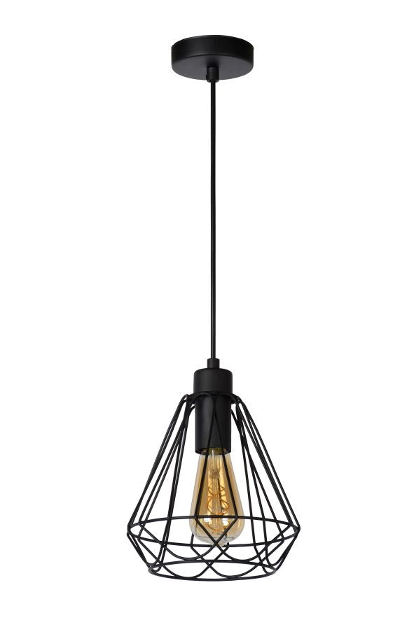 Lucide KYARA Hanglamp 1xE27 - Zwart
