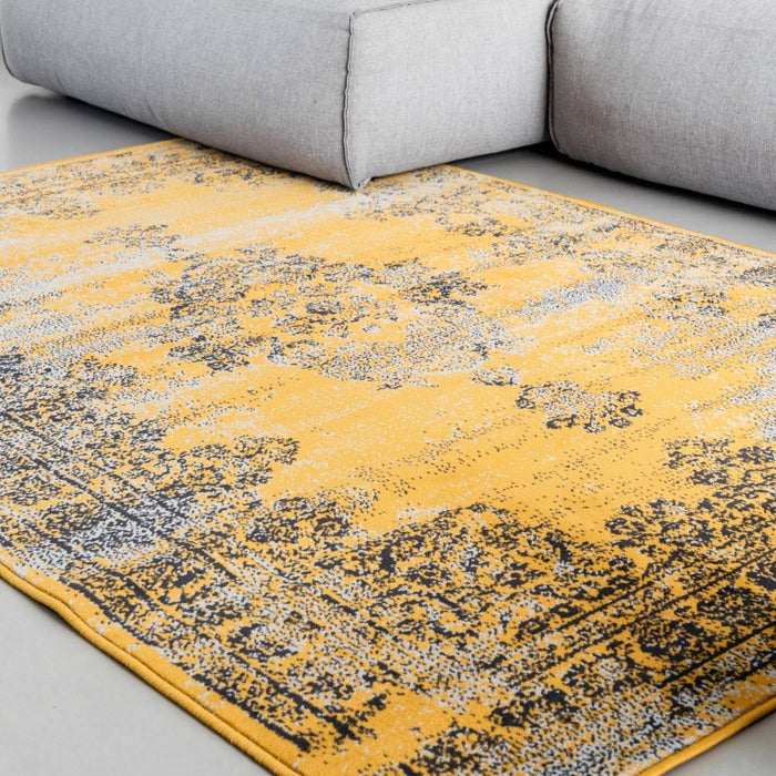 Vintage Vloerkleed Bloom - Okergeel - EVA Interior - 235 x 320 cm