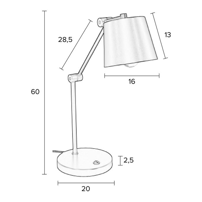 by fonQ Ziggy Bureaulamp