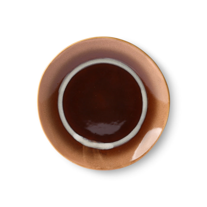 HKliving 70's Dessertbord Ø 17,5 cm - Set van 2 - Tornado