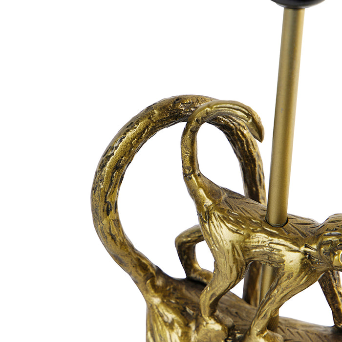 QAZQA Tafellamp animal - Goud|messing - Landelijk - L 205mm