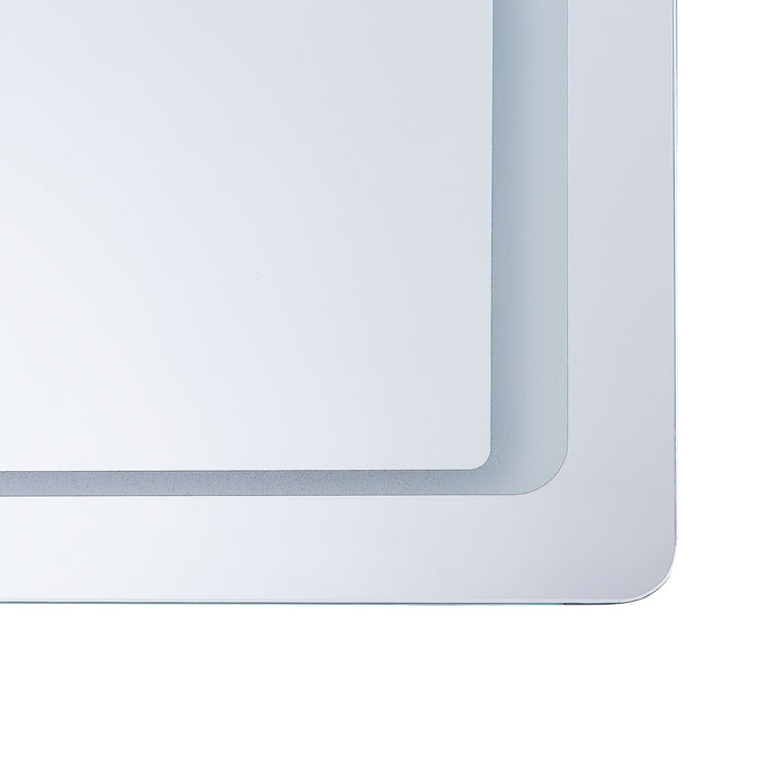 Beliani - WASSY - LED-spiegel - Zilver - Glas