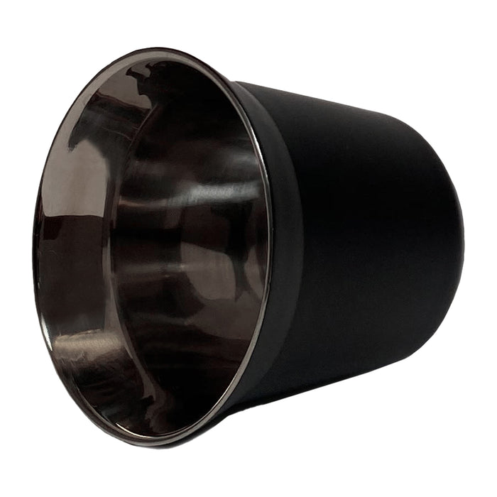 Krumble Espressokopjes staal set van 2 - Zwart