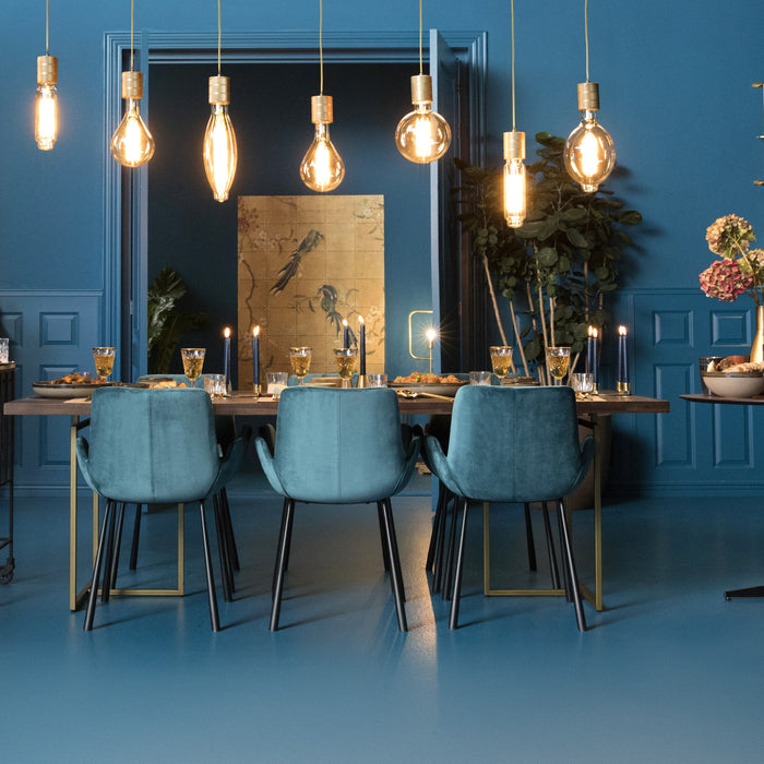 Dutchbone Class Eettafel Visgraat - 180 x 90 cm - Bruin