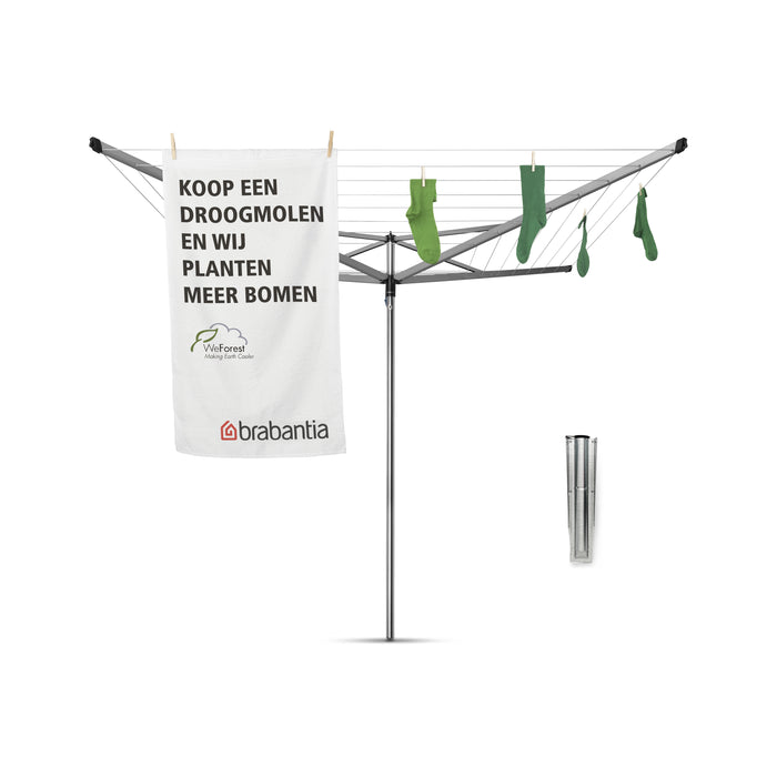 Brabantia Topspinner Droogmolen 50 m + Grondanker