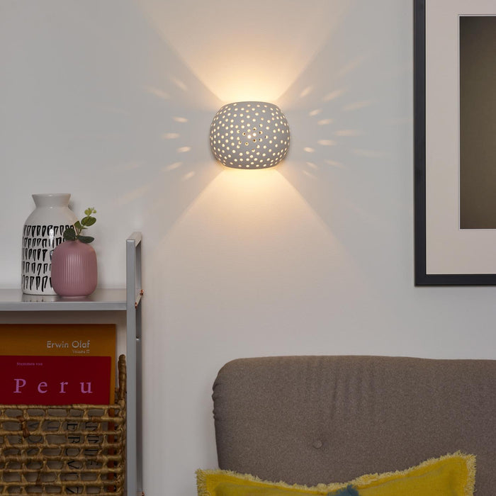 Lucide GIPSY Wandlamp - Wit