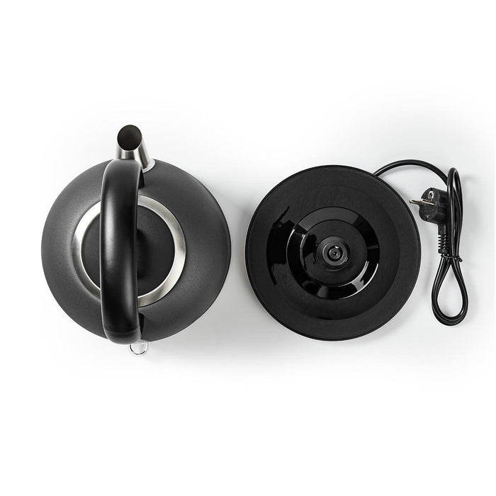 Nedis KAWK310EGY Waterkoker 1,7 liter 360° Draaibaar Grijs