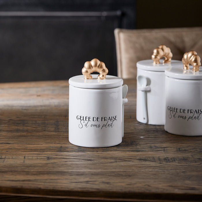 Riviera Maison Voorraadpot Le Patisserie Wit - Maat S