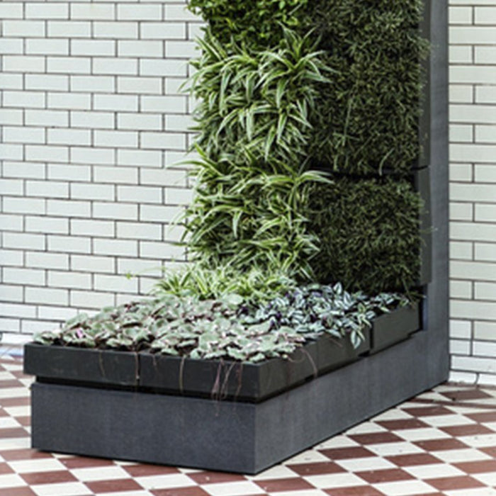 D&M KAROO verticale tuin met potgrond - grijs