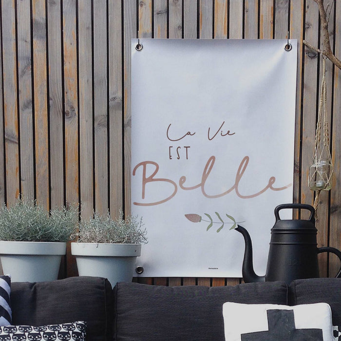 Villa Madelief Tuinposter La vie est belle (50x70cm)