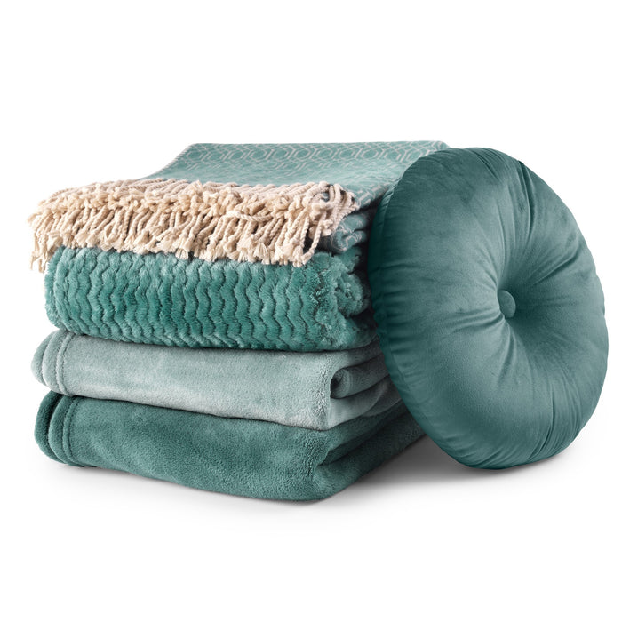 Dutch Decor - MARA - Plaid 150x200 cm - Sagebrush Green - groen - effe