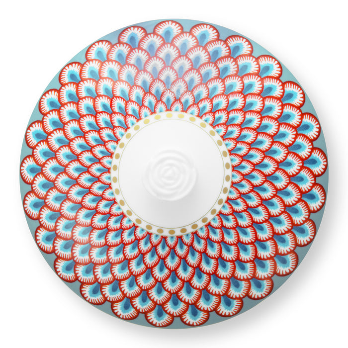 Pip Studio Flower Festival Opbergpot 1,5L - Lichtblauw