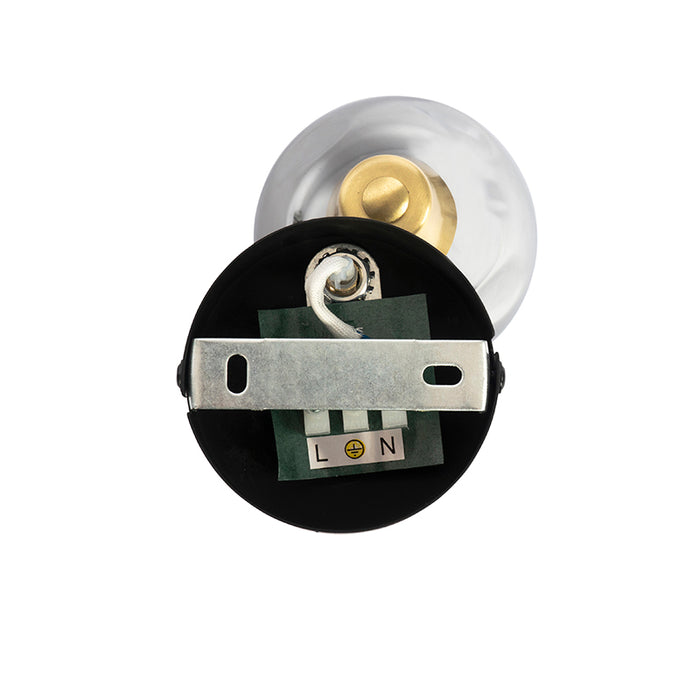 QAZQA Art Deco spot goud met smoke glas - Vidro