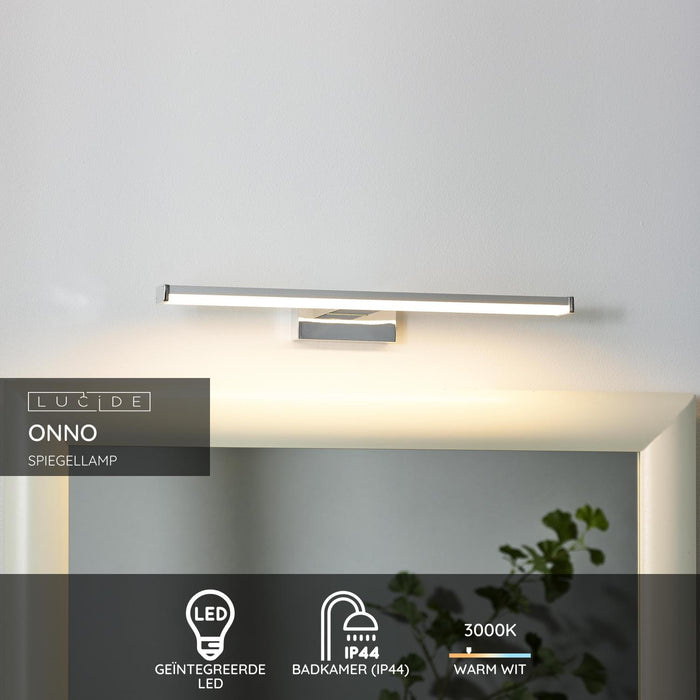 Lucide ONNO Spiegellamp - Mat chroom