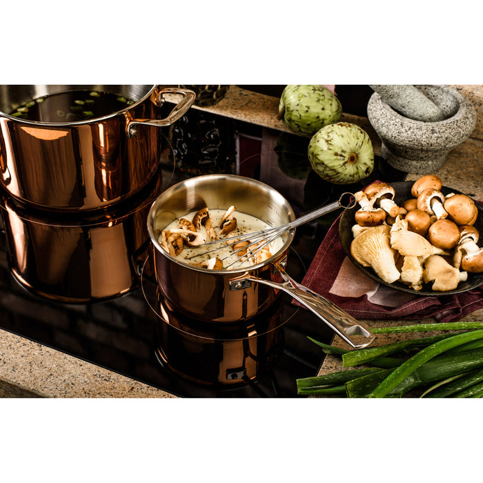 DUCQ 4 delige koperen pannenset (inductie)