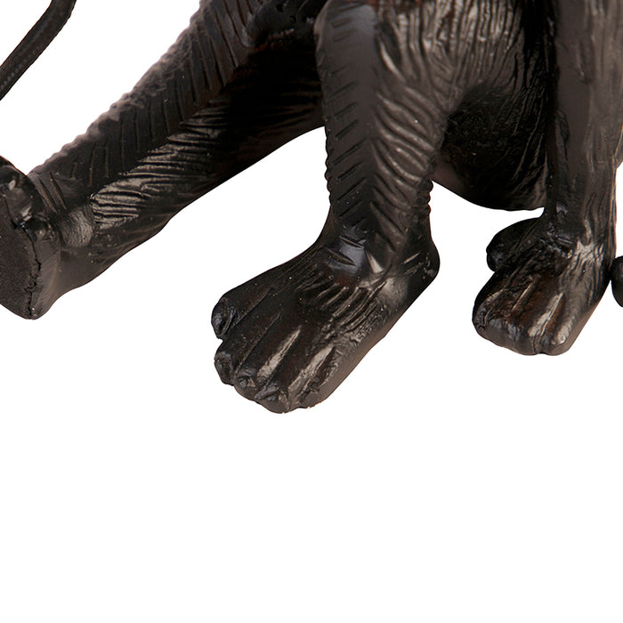 QAZQA Tafellamp animal-tl - Zwart - Landelijk - L 235mm