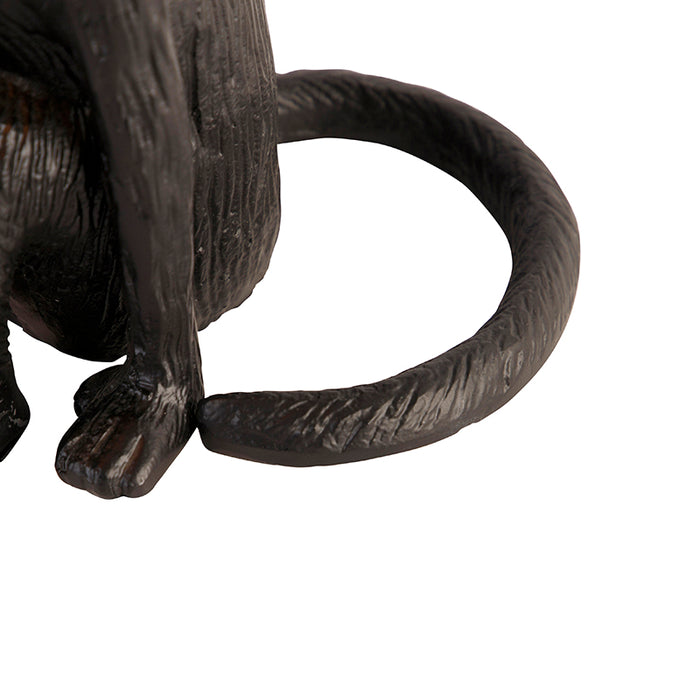 QAZQA Tafellamp animal-tl - Zwart - Landelijk - L 235mm