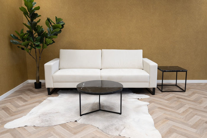 KICK SALONTAFEL MARBLE ROND 70X70 CM - ZWART