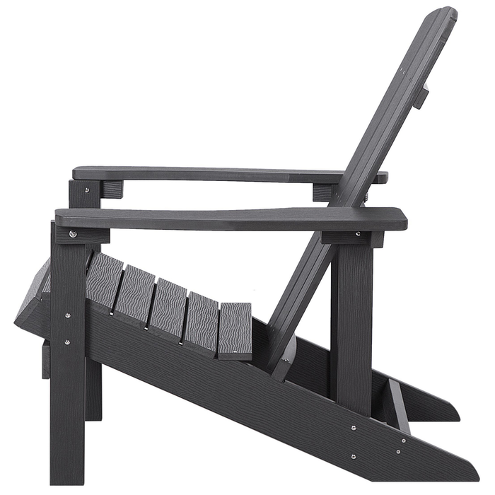 Beliani - ADIRONDACK - Tuinstoel - Grijs - Kunsthout