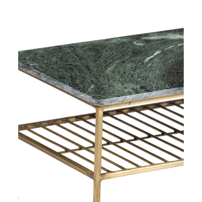 Livingfurn | Salontafel | Rectangular | Green Gold | 90x40 cm